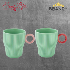 Easy Life Twist & Match Mug Set R3205-TWGR 2pc 300 ml Green
