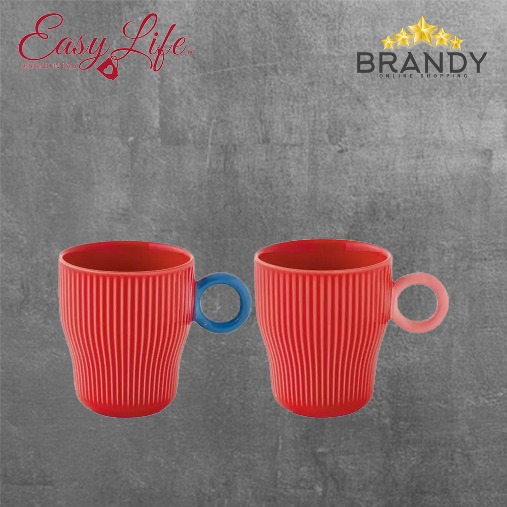 Twist & Match Red Coffee Cups Set 2pcs