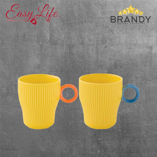 Twist & Match Yellow Coffee Cups Set 2pcs