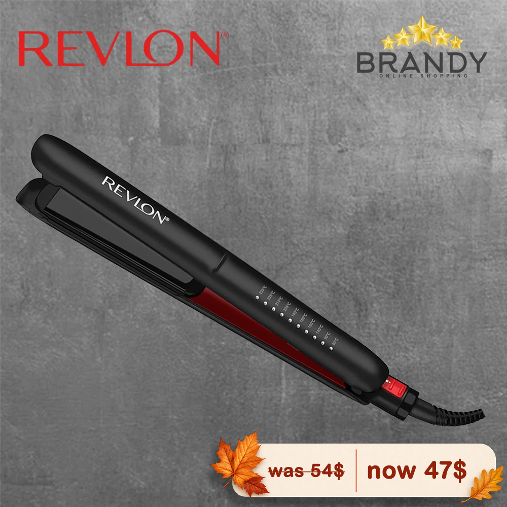 Revlon SmoothStay Hair Straightener RVST2211 Coconut-Oil Infused Flat Iron 25mm Black