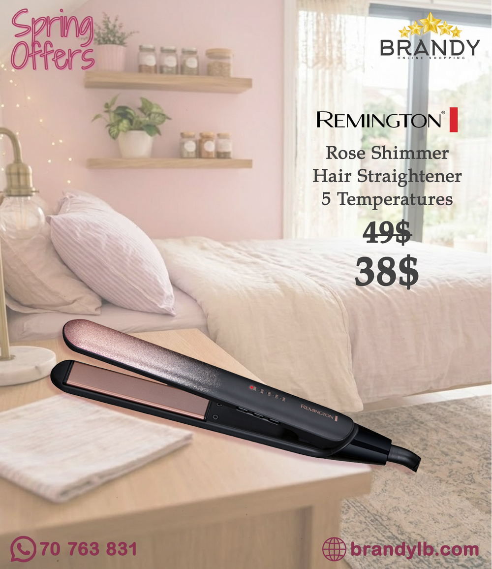 Remington S5305 Rose Shimmer Hair Straightener Dusty Pink