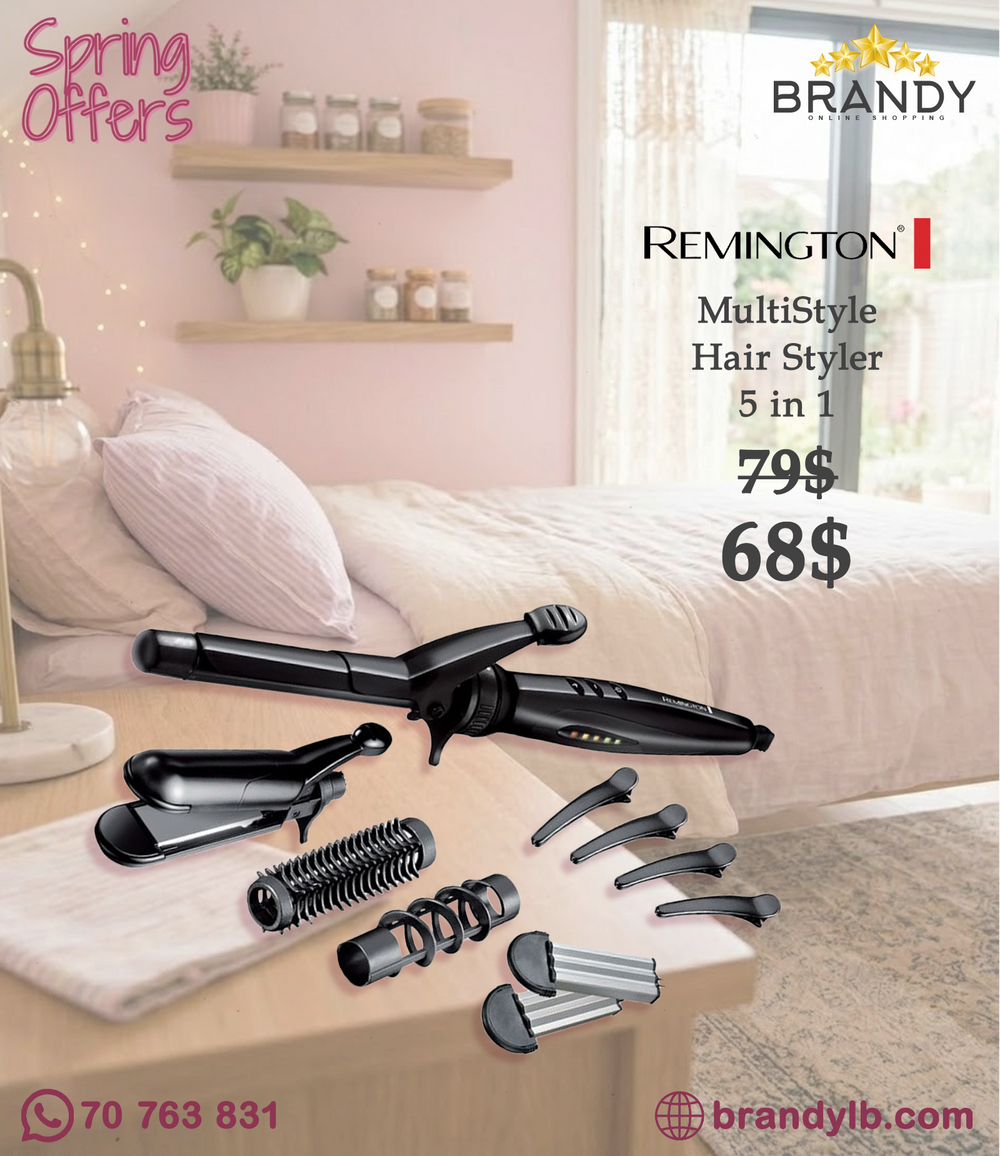 Remington Multistyle S8670 Interchangeable Hair Styler 19mm 5-in-1