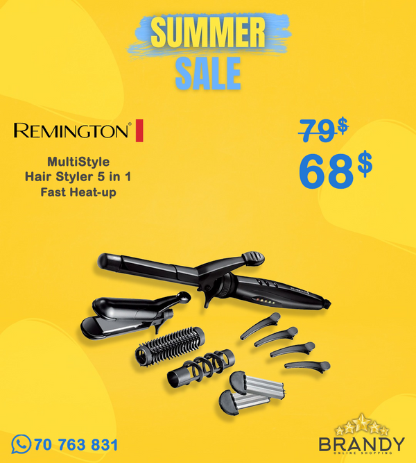 Remington Multistyle S8670 Interchangeable Hair Styler 19mm 5-in-1