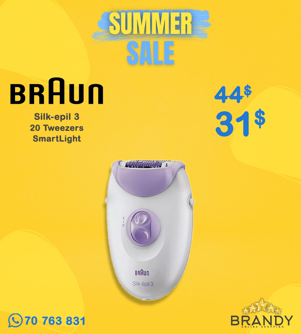 Braun Silk-épil 3 SE3-000 Epilator with SmartLight White/Purple
