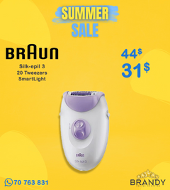 Braun Silk-épil 3 SE3-000 Epilator with SmartLight White/Purple