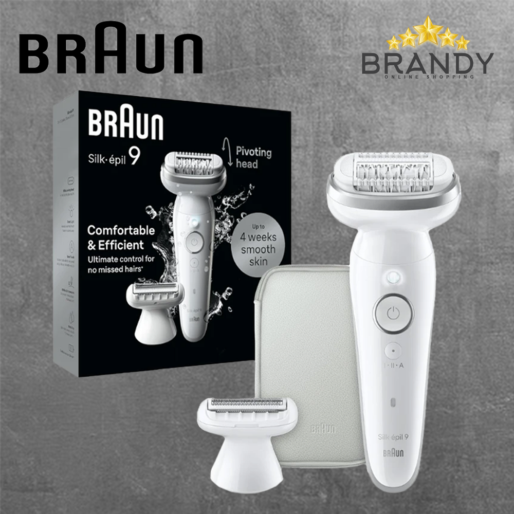 Braun Silk-épil 9 9-041 Epilator Wet & Dry Pivoting Head 50min