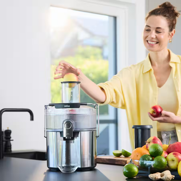 Braun MultiJuice 5 SJ7000 Centrifugal Juicer 1000W 2-Speed Stainless Steel Grey