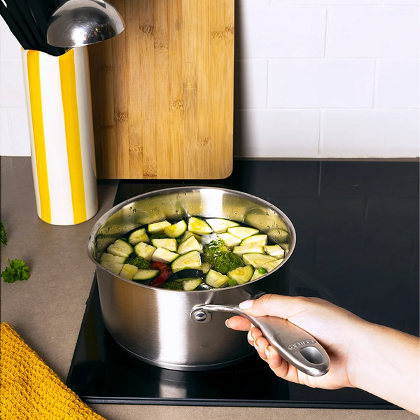 Pyrex Stainless Steel Saucepan with Lid 20 cm SR20APX