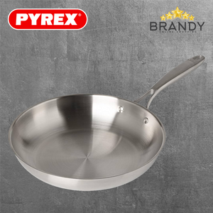 Pyrex Stainless Steel Frypan 18/10 - 2 Sizes