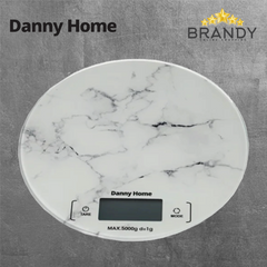 Round White Marble Digital Kitchen Scale SS063-1