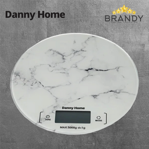 Round White Marble Digital Kitchen Scale SS063-1