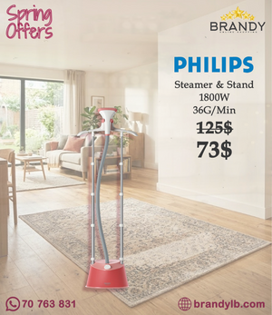 Philips 1000 Garment Steamer STE1020 1800W 1.8L Soft Red