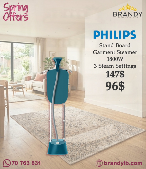 Philips 1000 Series Stand Garment Steamer STE1040 1800W 1.8L Blue