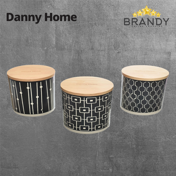 Danny Home Set 3 Porcelain Jars 10x7.5cm T05-22-1