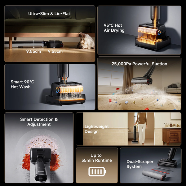 Dreame T16 Pro Heat Wet and Dry Vacuum 30.000Pa