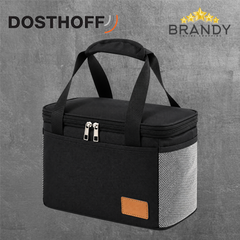 Dosthoff Lunch Bag Insulated 25x18x15cm Black-Grey XFTG21
