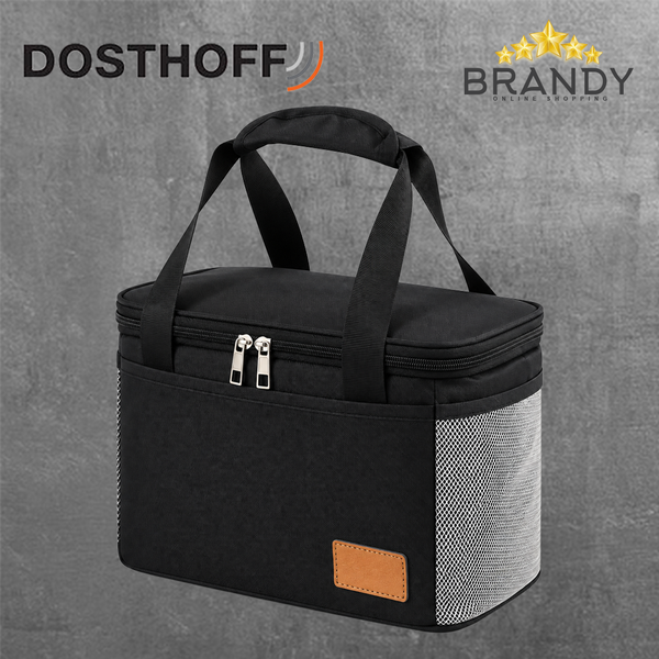 Dosthoff Lunch Bag Insulated 25x18x15cm Black-Grey XFTG21