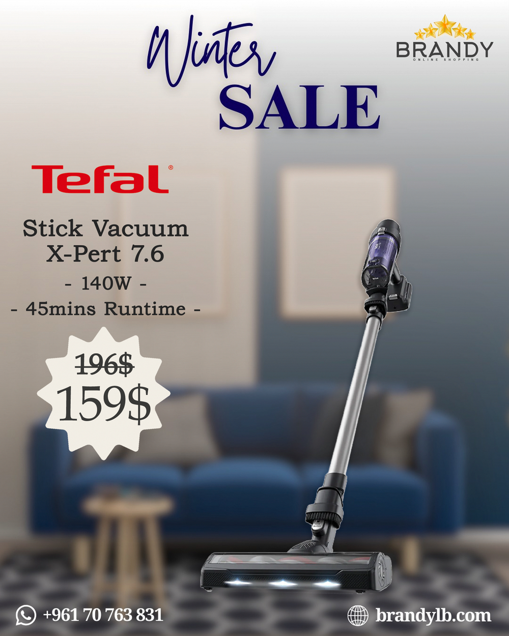 Cordless Stick Vacuum X-Pert 7.6 TY6A35