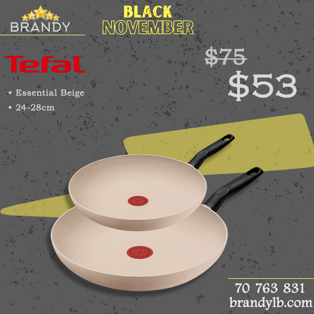 Essential Beige Set 2 Frypans 24-28cm