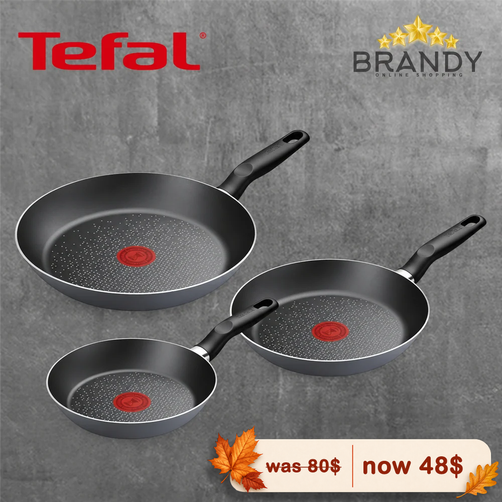 Tefal OnlyCook 3-Piece Frypan Set 20/24/28 cm B9289402