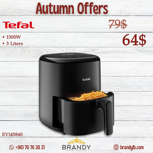 Easy Fry Compact Digital 3L Air Fryer with Touch Screen and 10 Programs