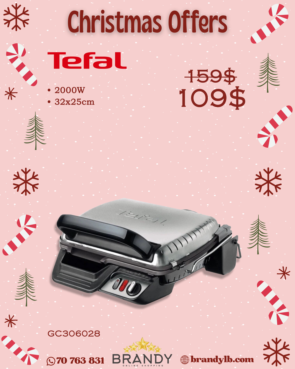 Ultra Compact Health Grill GC306028