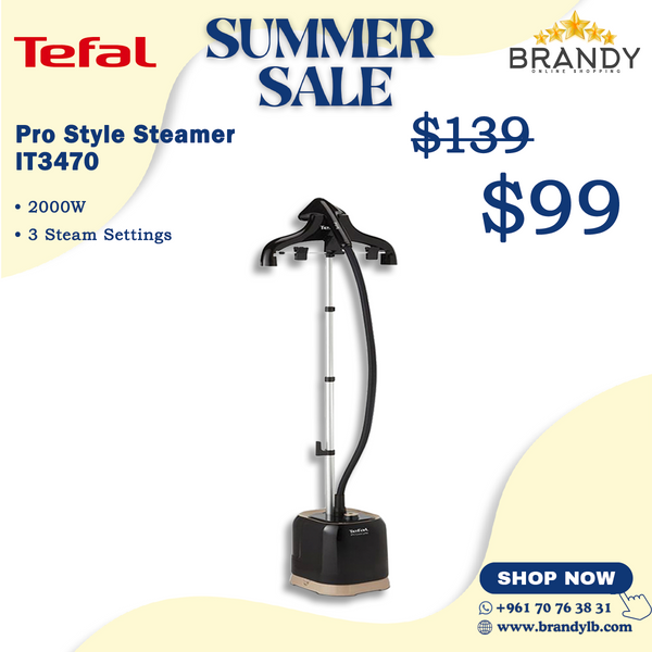 Pro Style Steamer IT3470 with 3 Steam Settings