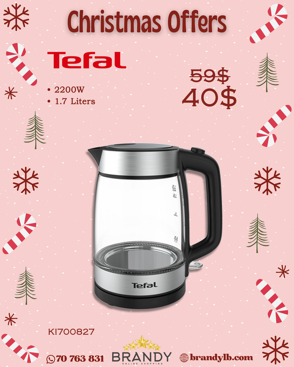 Glass Kettle KI700827 with Blue Illumination