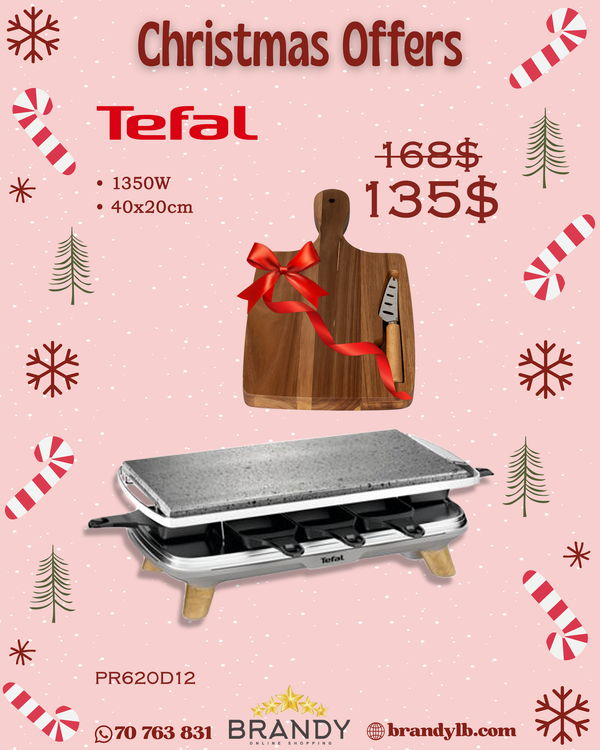 Raclette Pierrade Gourmet 8c PR620D12 + Free Cheese Board