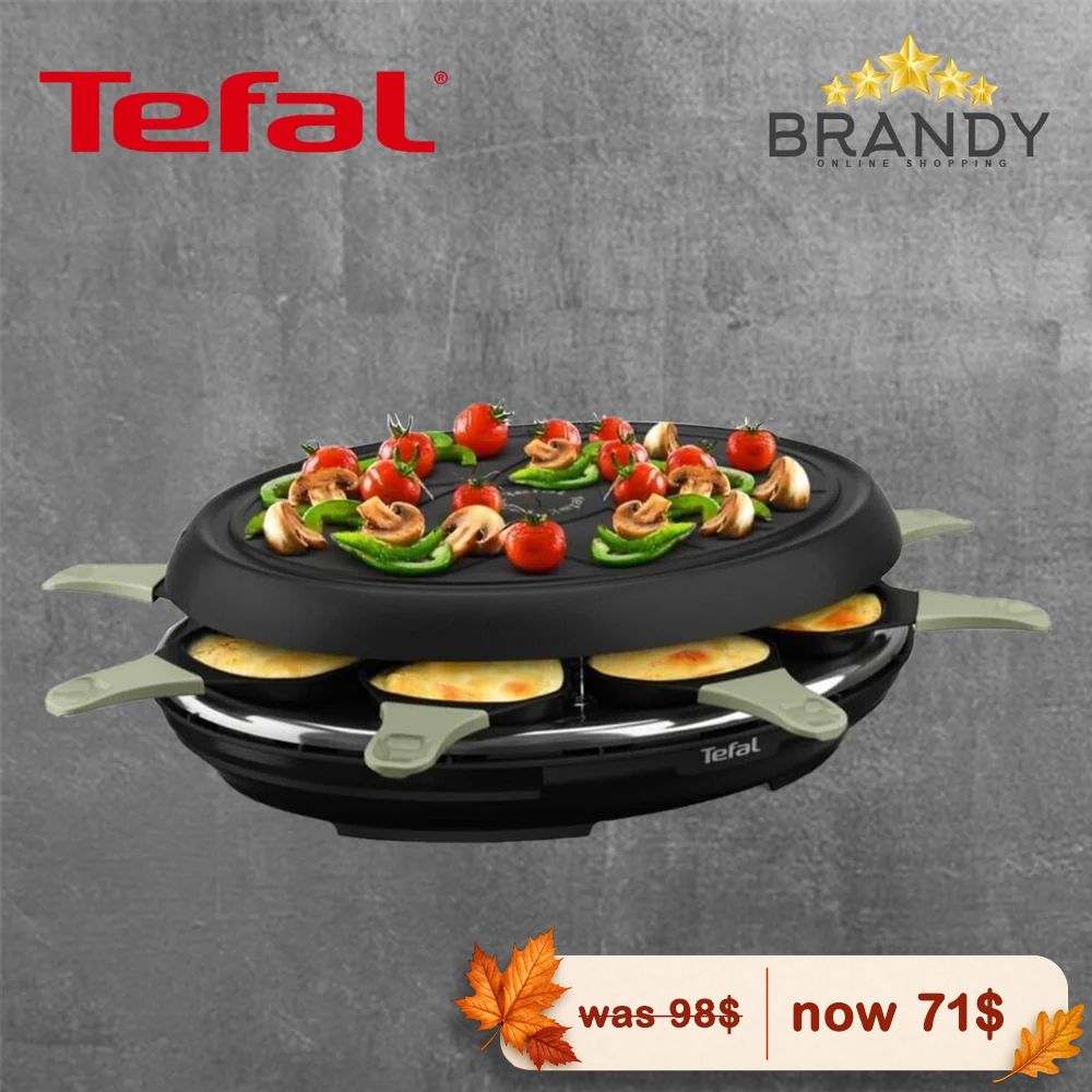 Tefal Eco Raclette RE31E810 8-Person Raclette & Grill 945W