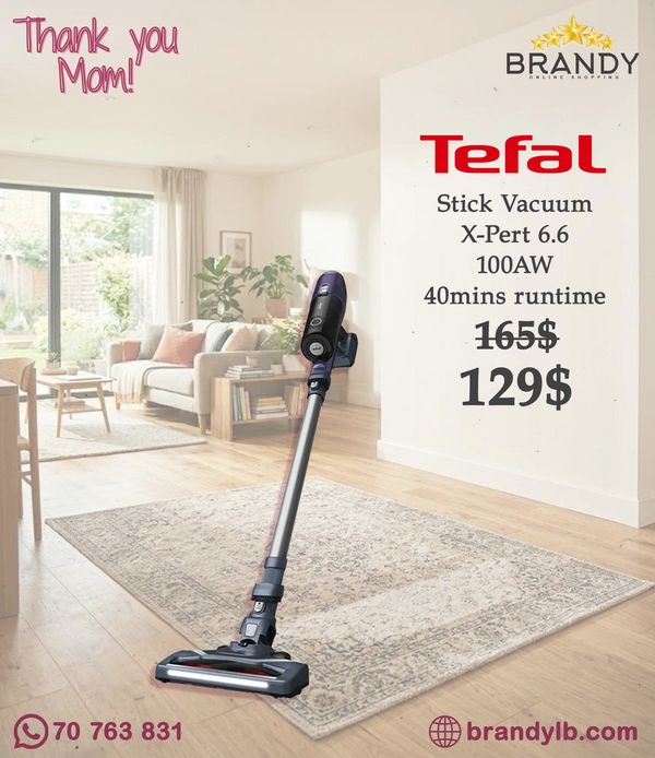 Tefal X-PERT 6.60 TY6837 Cordless Stick Vacuum 18V 45 min 0.55 L