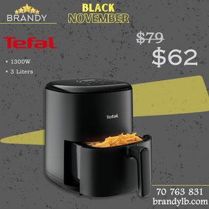 Easy Fry Compact Digital 3L Air Fryer with Touch Screen and 10 Programs