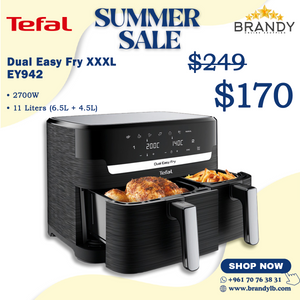 Dual Easy Fry Digital 11L EY9428GO with Touch Screen