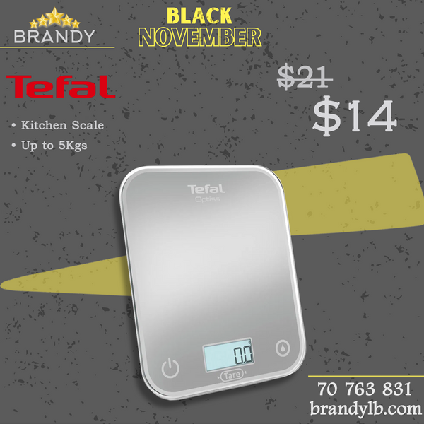 Optiss Silver Kitchen Scale 5Kg BC50U4 with Precision Measurement