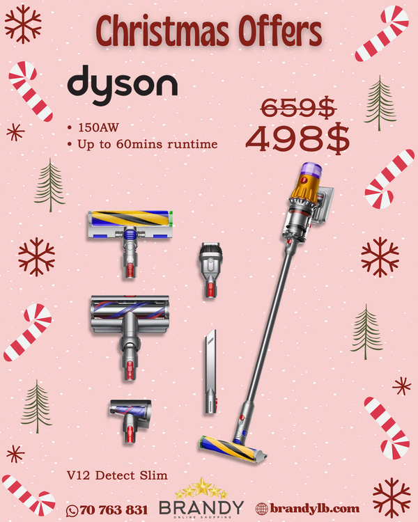 Cordless Stick Vacuum V12 Detect Slim Absolute Silver