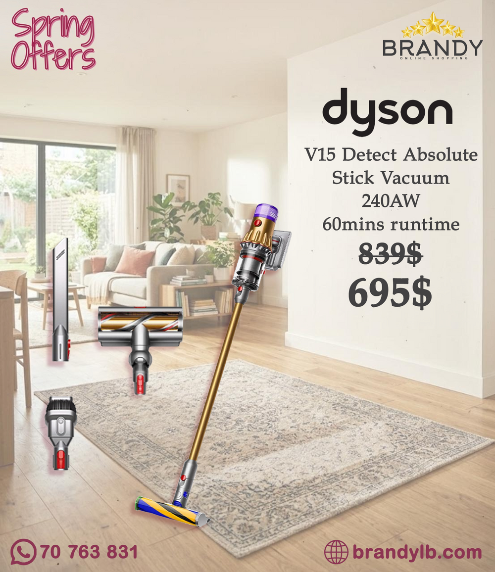 Dyson V15 Detect Absolute Cordless Vacuum 240AW Laser Fluffy Optic