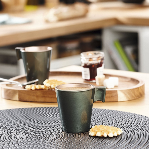 Flashy Coffee Cup Green Leaf 8cl