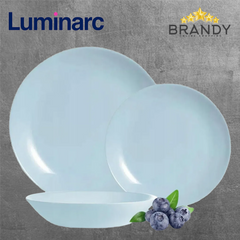 Luminarc Diwali Paradise Blue 18-Piece Opal Glass Dinner Set