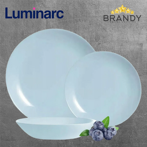 Luminarc Diwali Paradise Blue 18-Piece Opal Glass Dinner Set