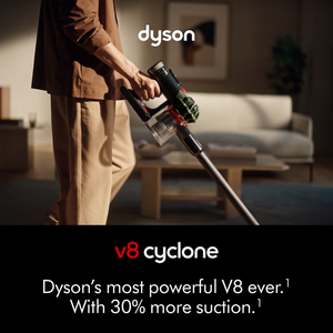 Dyson V8 Cyclone Cordless Stick Vacuum 150 AW Black - 60mins Runtime