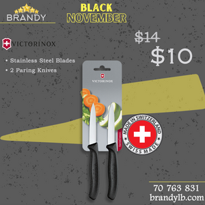 Paring Knives Set 2pcs with Stainless Steel Blades