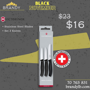 Victorinox Knife Set 3pcs Stainless Steel