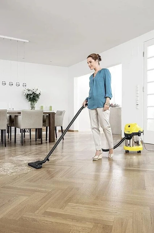 Karcher WD 3 S Wet and Dry Vacuum 17 L Stainless Steel 1000 W