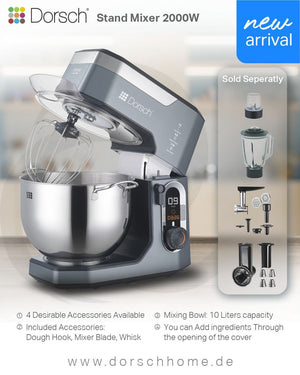 Stand Mixer 10 Liters, 2000W, SM-1000