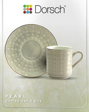 Dorsch Pearl Coffee Cups Set 6 pcs Porcelain-2