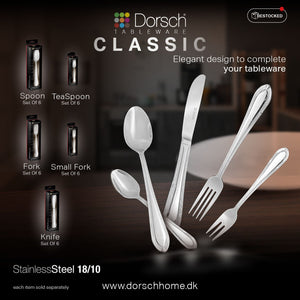 Classic Dinner Knives Set 6pcs
