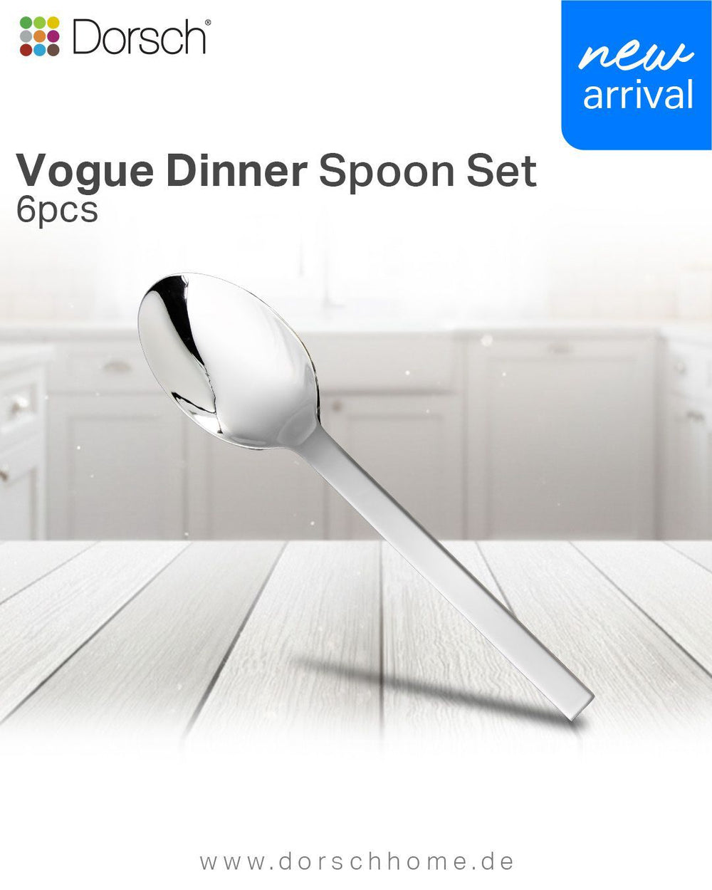 Vogue Dinner Spoons Set 6pcs