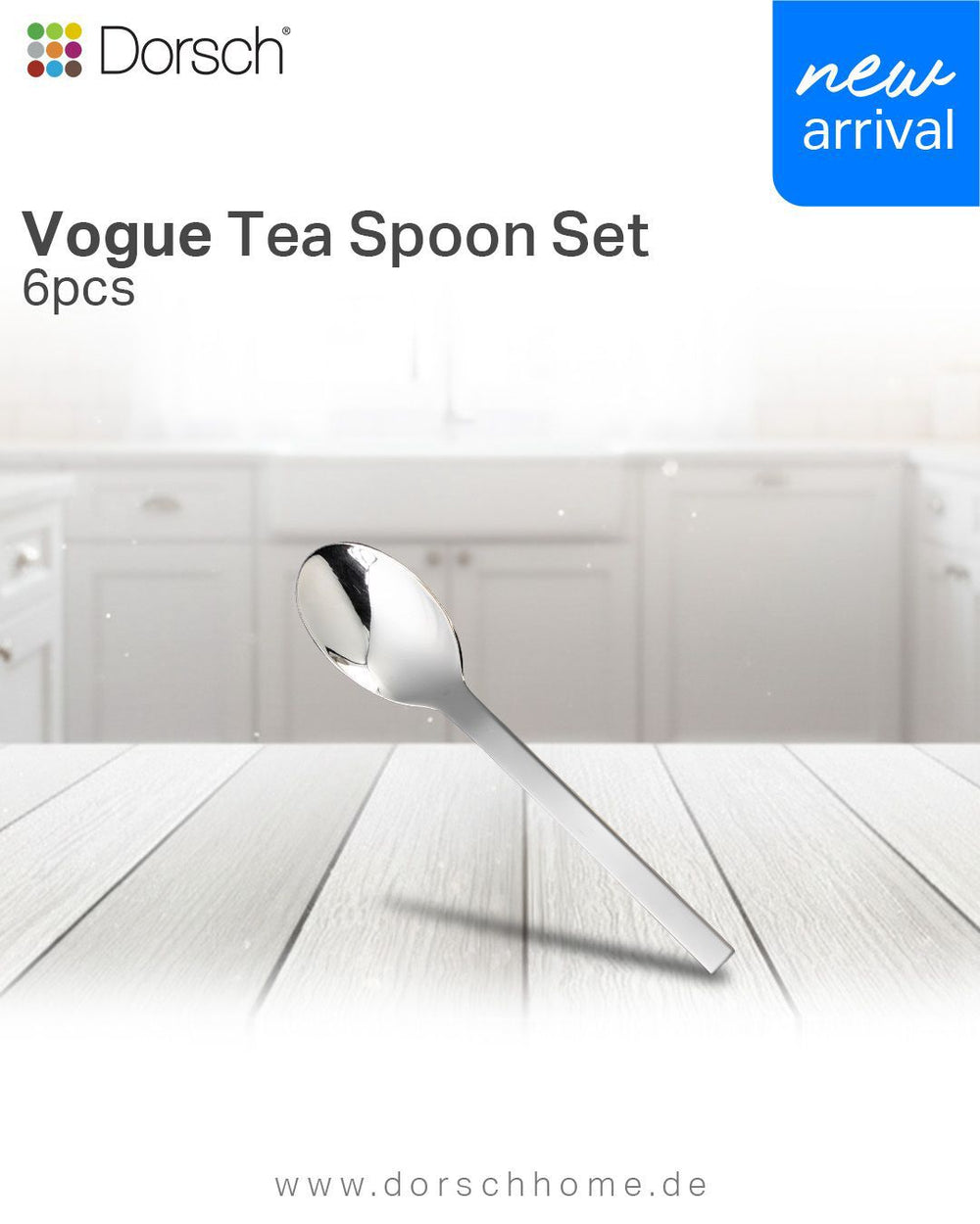 Vogue Tea Spoons Set 6pcs