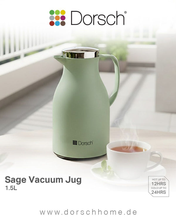 Dorsch Thermal Jug 1.5L Double-Wall Vacuum Flask Green-2