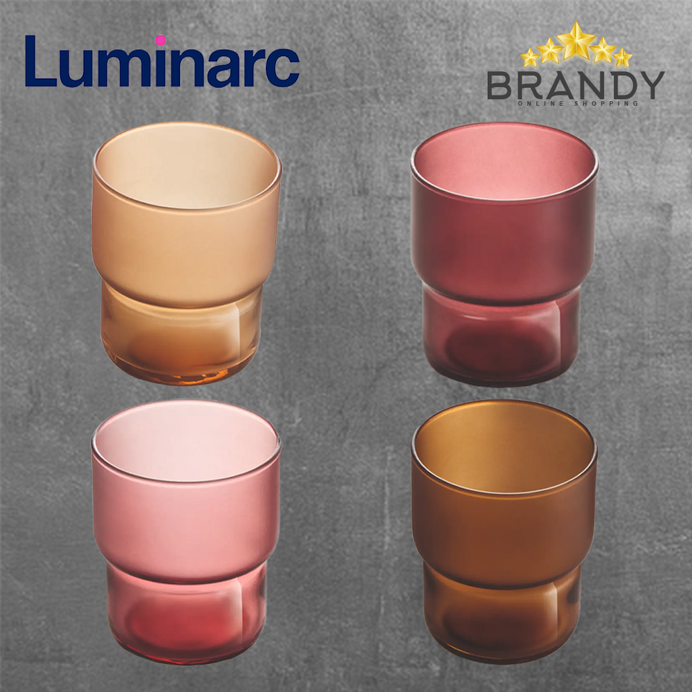 Luminarc Delice Moka Tinted Set 4 Colored Cups